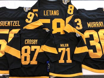 pittsburgh penguins yellow jersey