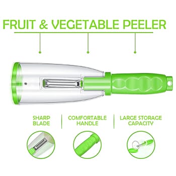 Double-Sided Peeler With Storage Box - Brilliant Promos - Be Brilliant!