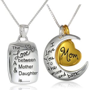 Mother Daughter Silver Plated Pendant Necklaces - $13 with FREE Shipping!
