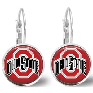 Ohio State University Buckeye Inspired Earrings (Dangle or Post)- $9.50 with Free Shipping