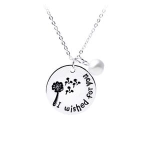 I wished for you Engraved Necklace- $15 with Free Shipping