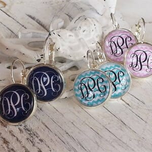 Monogrammed Earrings- $10 with Free Shipping