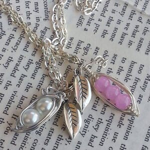 Pea N' a Pod Birthstone Necklace- $10 with Free Shipping