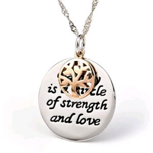 Family is a Circle of Strength & Love Silver Plated Necklace - $13 with FREE Shipping!