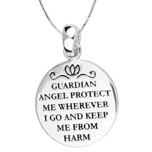 Guardian Angel Protect Me Wherever I Go Silver Plated Necklace - $13 with FREE Shipping!