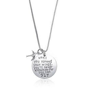  Until You Spread Your Wings, You'll Never Know How Far You Can Fly  Charm Necklace - $13 with FREE Shipping