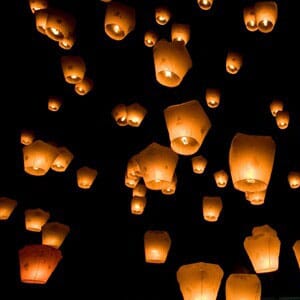 8 Pack of Floating Wishing Lanterns - $17 with FREE Shipping!