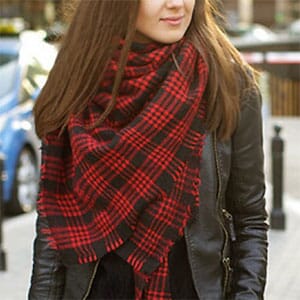 Plaid Blanket Scarf - $14.50 with Free Shipping