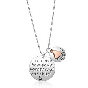  The Love Between a Mother and Her Child is Forever  Charm Necklace - $13 with FREE Shipping!