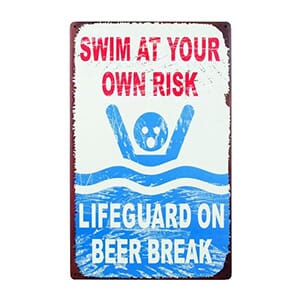Beer Break Sign - $14 with Free Shipping