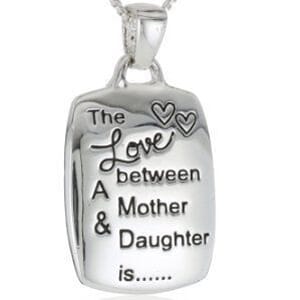 Love Between Mother & Daughter Silver Plated Chain Pendant Necklace - $13 with FREE Shipping!