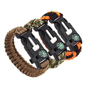 5-in-1 Survival Bracelet - 2 Pack - $10 with FREE Shipping!