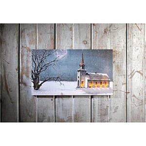 LIGHTED CANDLELIGHT SERVICE CANVAS - $21 with Free Shipping