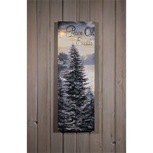 LIGHTED PEACE ON EARTH CANVAS - $40 with  Free Shipping