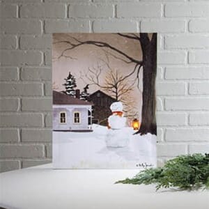 LIGHTED WINTERS NIGHT CANVAS - $24 with Free Shipping