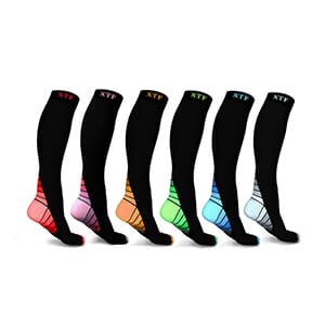 Unisex Sports Compression Socks (6-Pairs) -$22.99 with FREE Shipping!